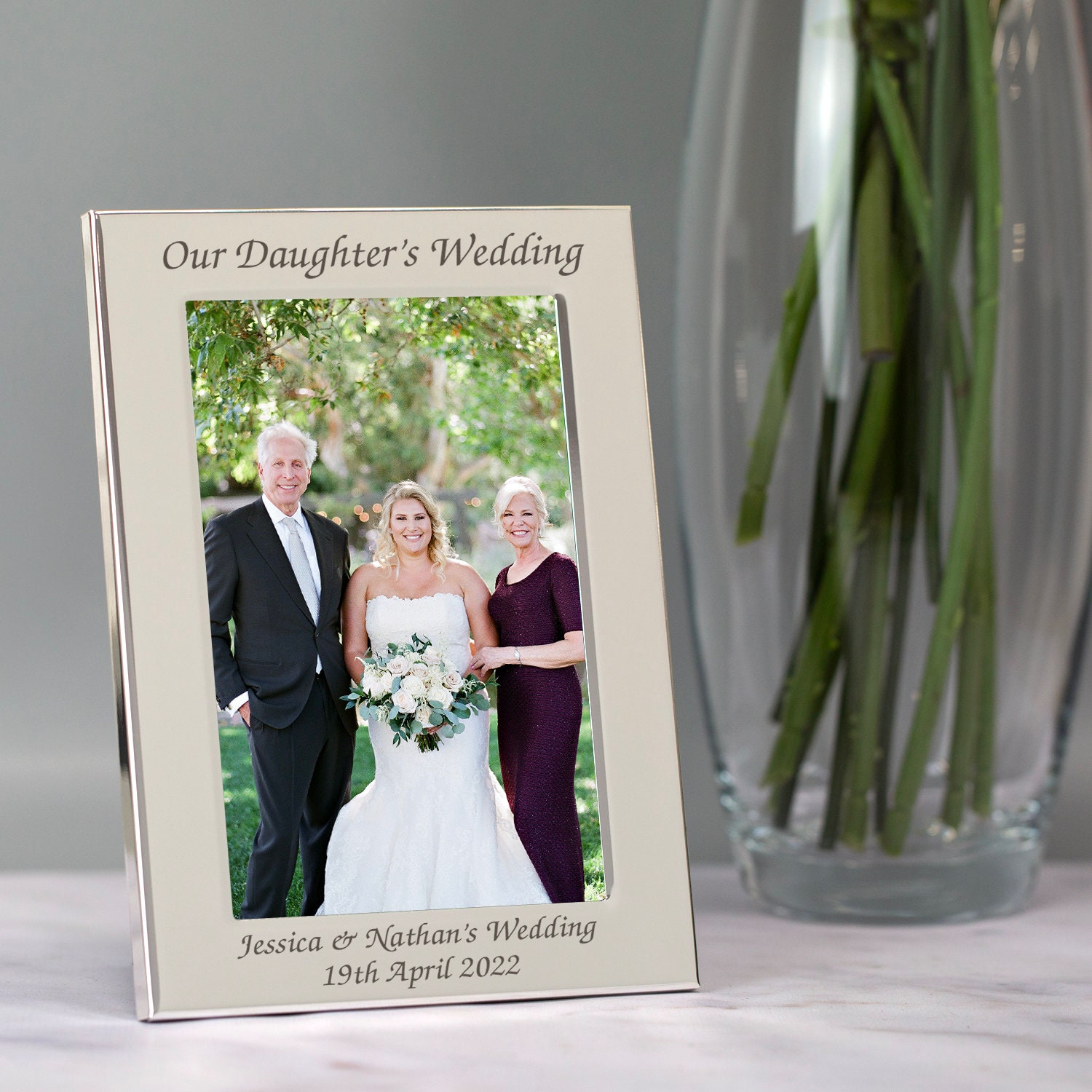 Personalised On Our Daughters Wedding Day Photo Picture Frame Etsy
