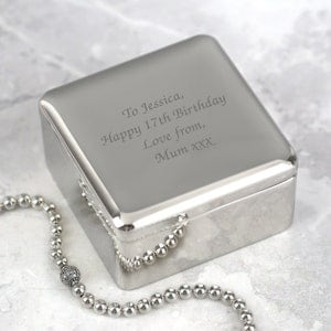 Idee regalo per scatole portaoggetti quadrate personalizzate con qualsiasi messaggio, regali per la mamma, per le donne, per la festa della mamma, per il compleanno, per Natale, per le donne