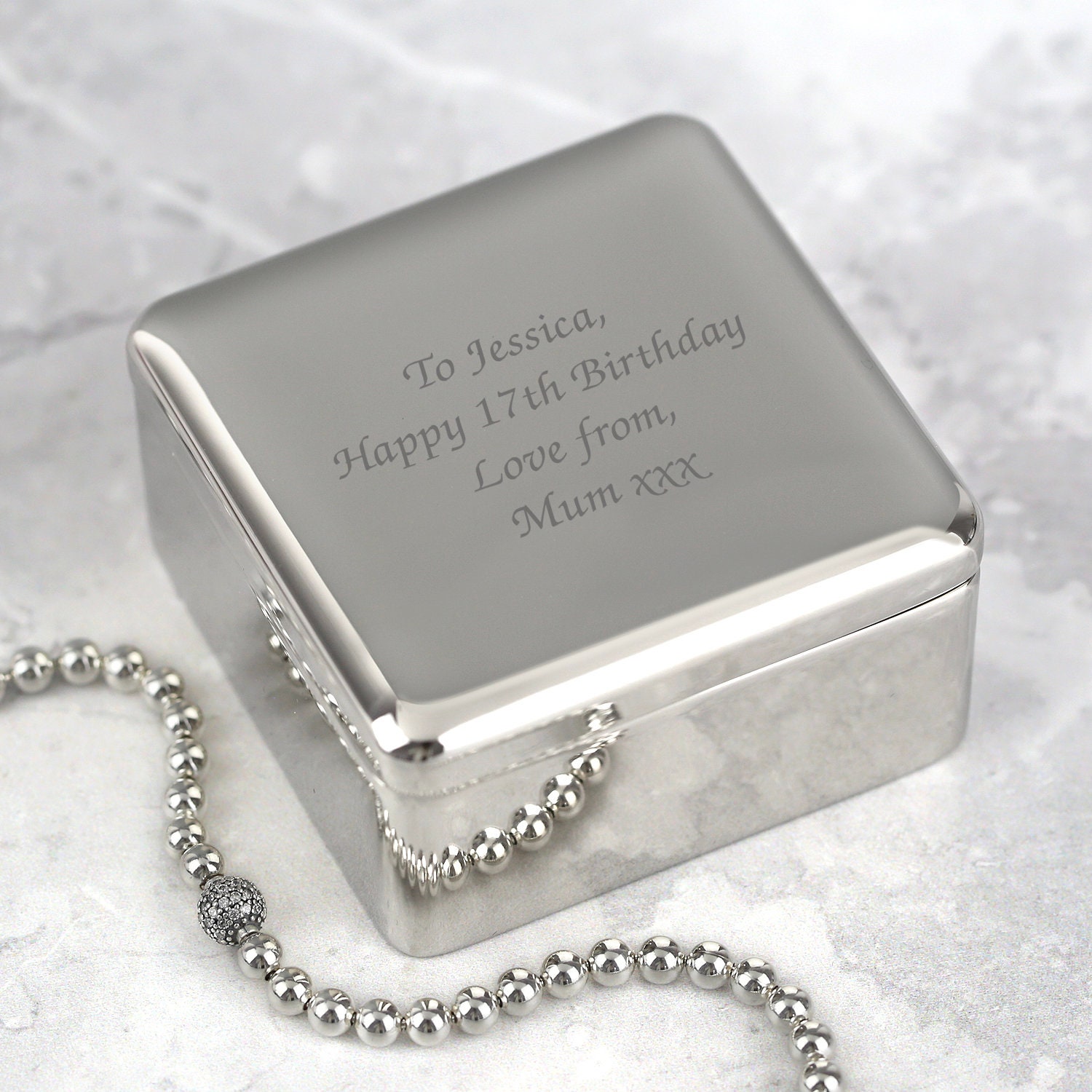 Silver Jewelry Box Etsy