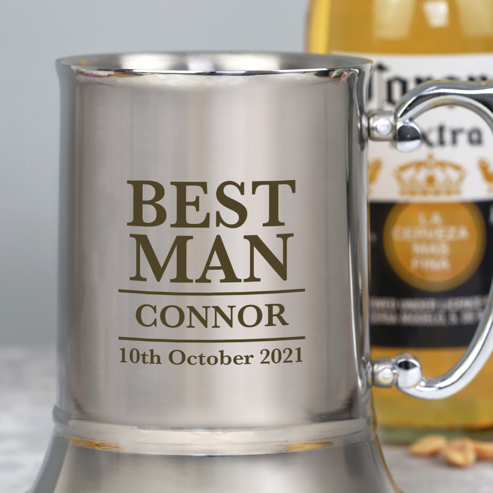 Personalised Best Man Stainless Steel Tankard Gifts Ideas for Etsy UK