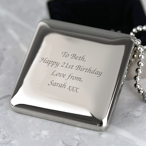 Personalised Any Message Square Trinket Box Gifts Ideas Presents For Her Mum Womens Mothers Day Birthday Christmas Ladies Jewellery image 3