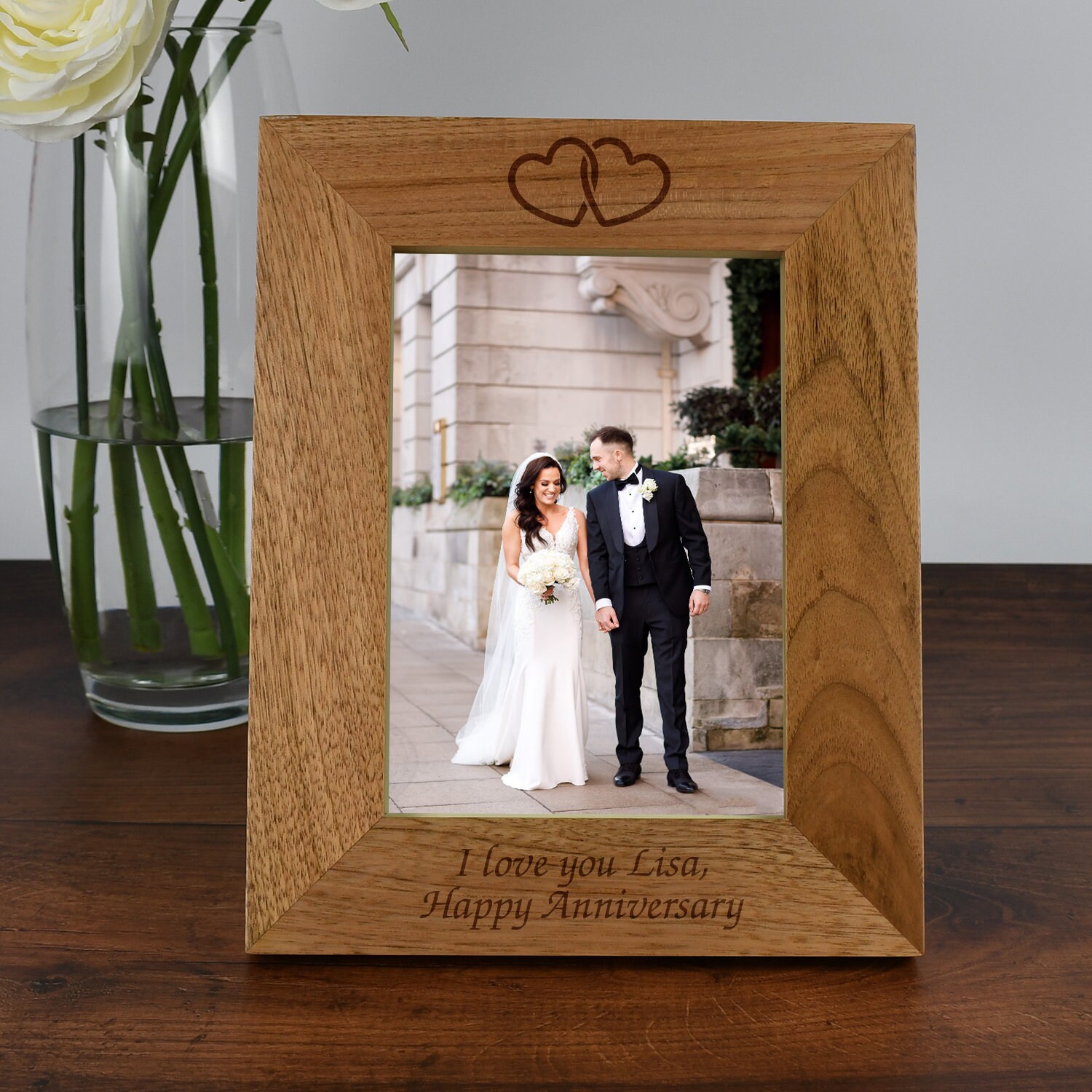  16x20 Signature Autograph Picture Matted Frame 8x10 Picture  Wood Glossy Traditional Mahogany Personalized Engraved Frames Weddings Baby  Retirement Reunions Photo Inner Gold - Single Frames