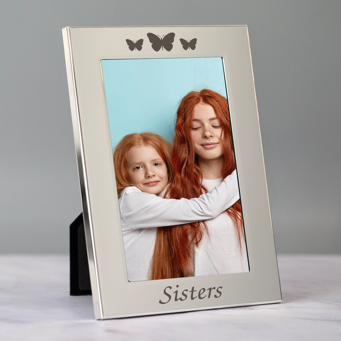 Engraved Sisters Butterflies Photo Frame 4x6 Pictures Frames Etsy UK