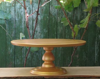gold cake stand etsy