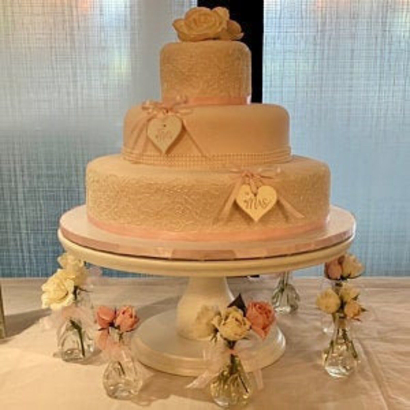 Cake stand for wedding ivory cake stand shabby white cake Etsy