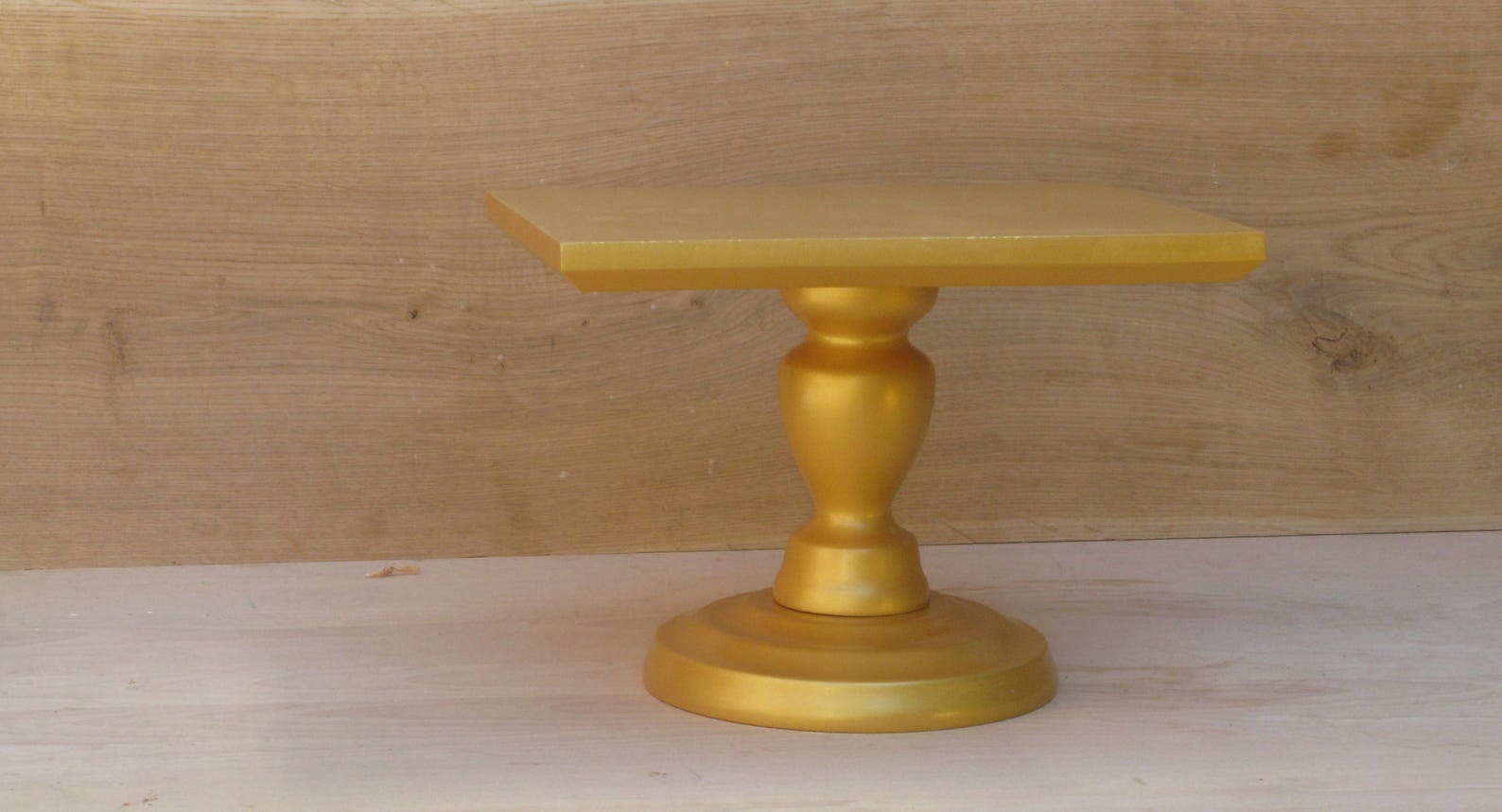 Wedding cake stand Custom Square Gold Cake Stand Square cake Etsy