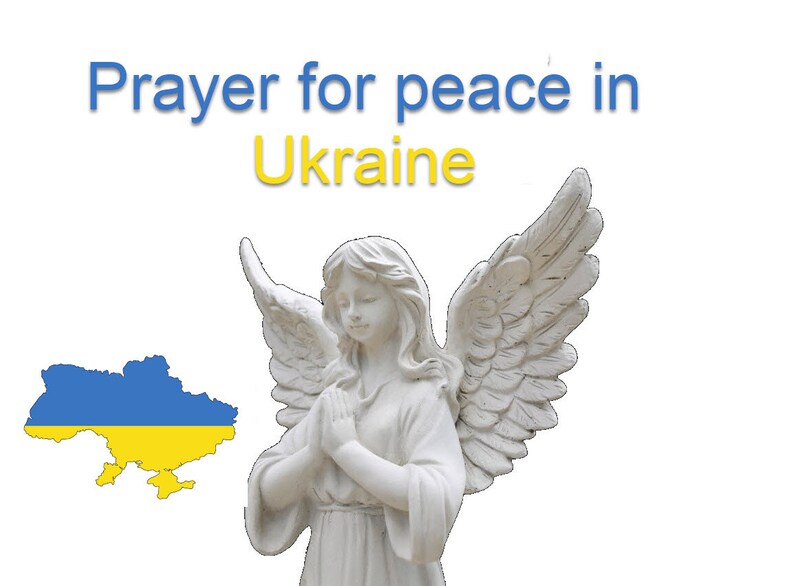 Prayer for Ukraine Banner PNG SVG PDF Praer for Peace in Etsy Australia