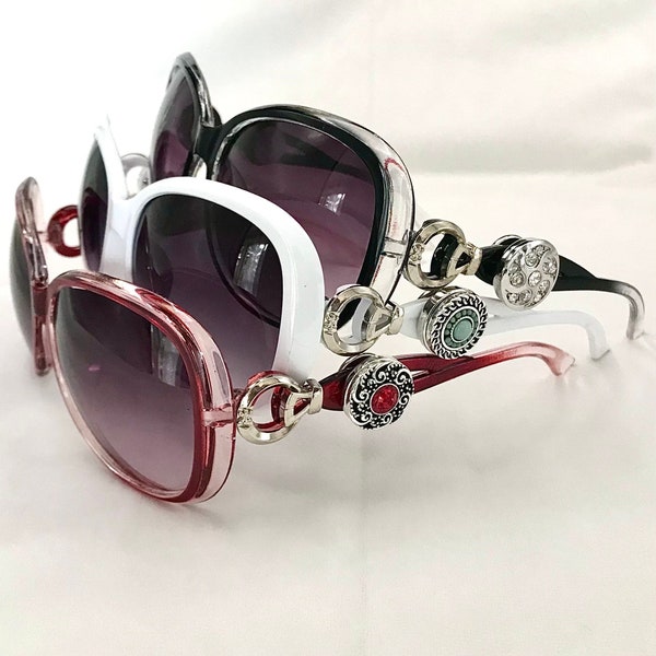 Noosa Style Charm Sunglasses, Snap Button Sunglasses, Snap Charms Sunglasses