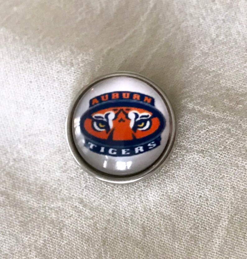 Auburn Bracelet Snap Charm OrangeBrown Leather Bracelet Snap Button Bracelet