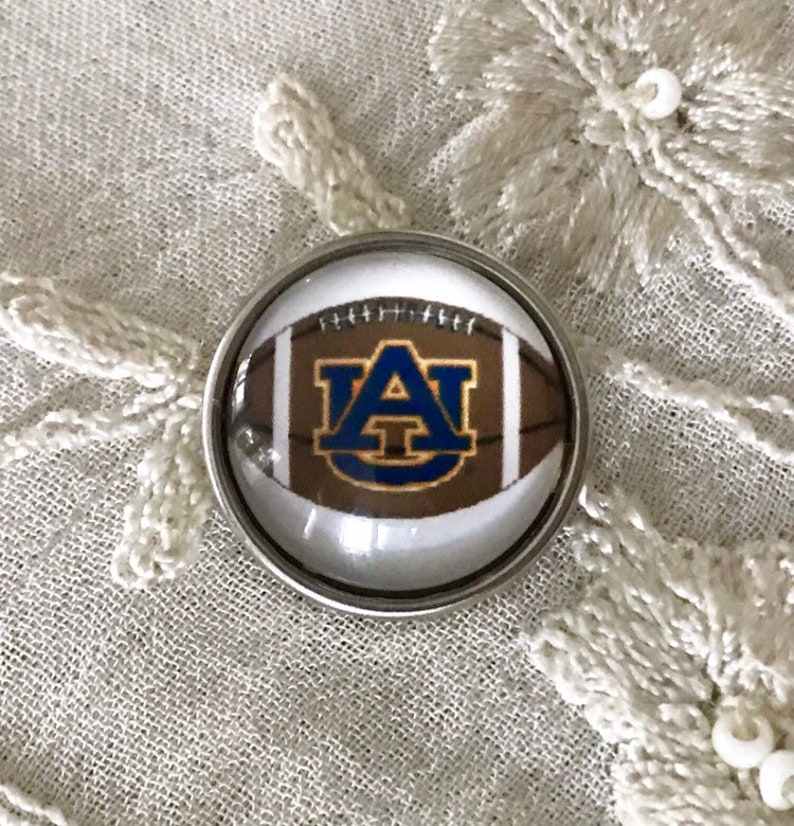 Auburn Bracelet Snap Charm OrangeBrown Leather Bracelet Snap Button Bracelet