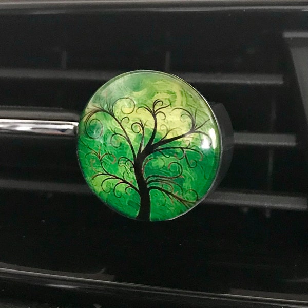 Tree of Life Aromatherapy Car Diffuser, Essential Oils Vent Clip,  Car Scent Locket