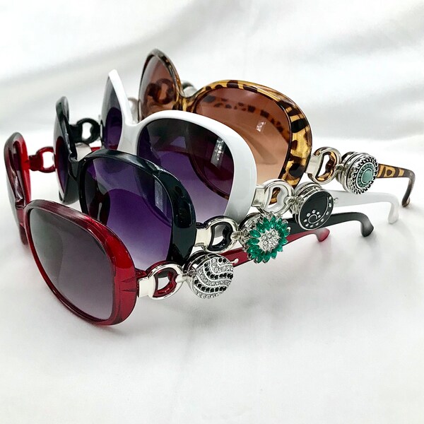 Snap Button Sunglasses, Snap Charms, Noosa Style Sunglasses