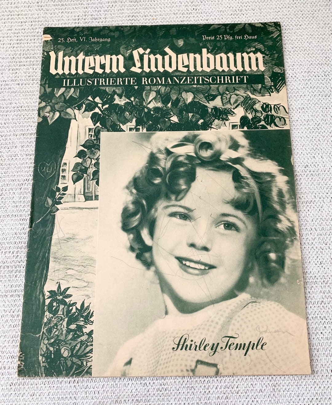 Vintage Under the Linden Tree German Magazine Shirley Temple Etsy
