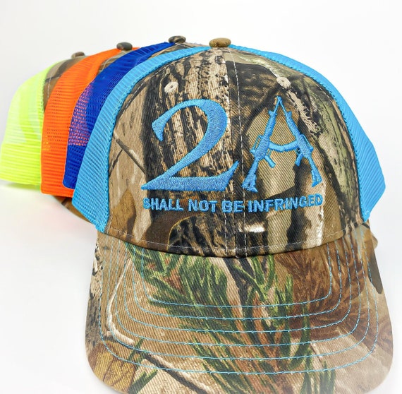 2A Shall Not Be Infringed | Mesh - Back Trucker Hat | Mossy Oak Camo | Multi Colors | Second Amendment