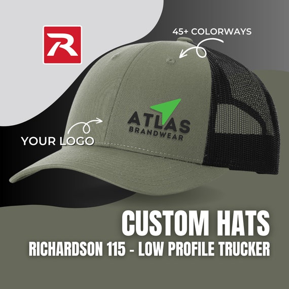 Custom Logo Richardson 115 Low Profile Hats | Custom Custom Logo Richardson 115 Low Profile Hats | Custom