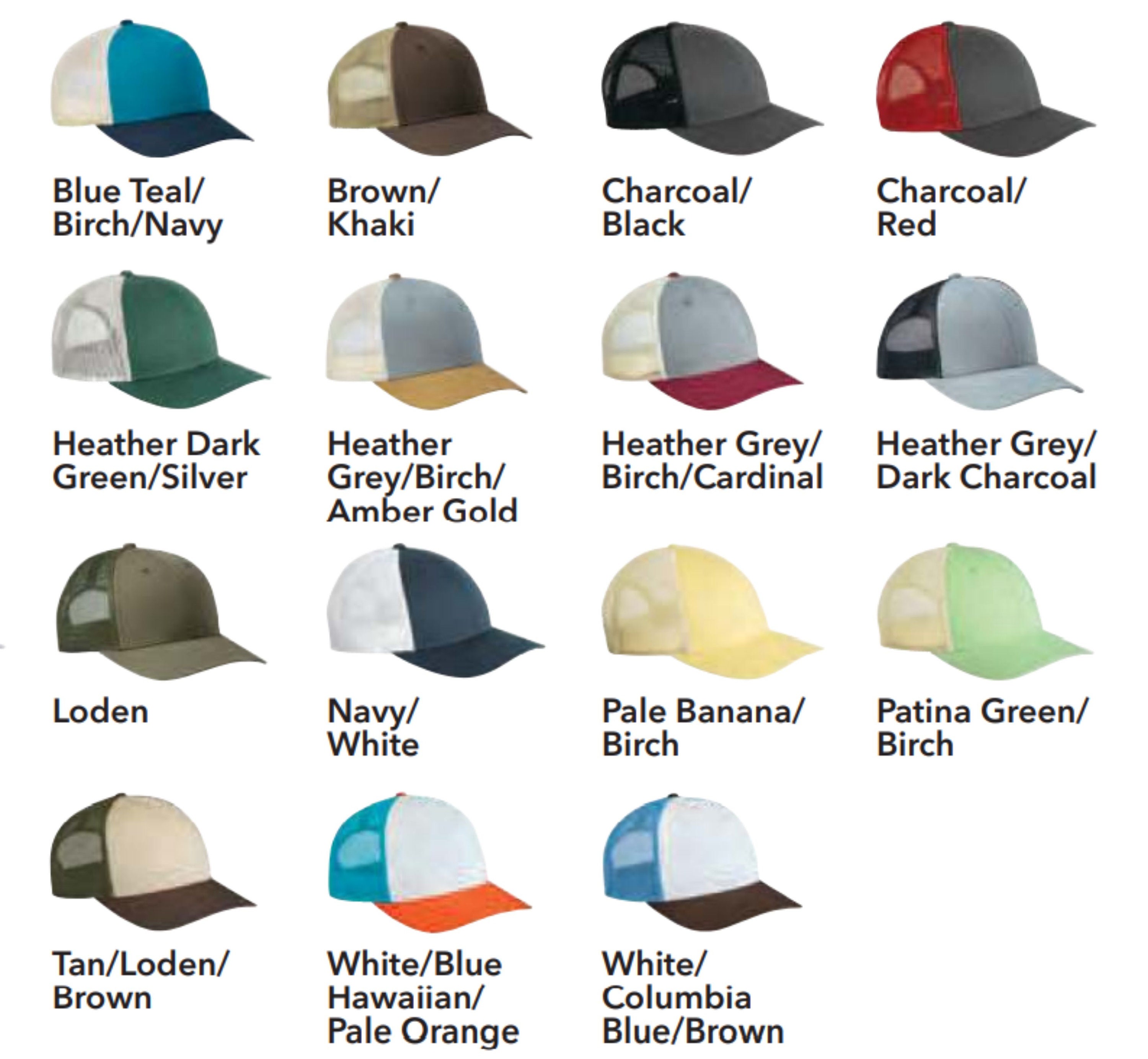 Custom Logo Richardson 115 Low Profile Hats Custom Etsy