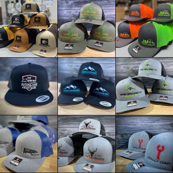 Custom Logo Richardson 115 Low Profile Hats Custom Embroidered Design Custom Trucker Hats Etsy Australia