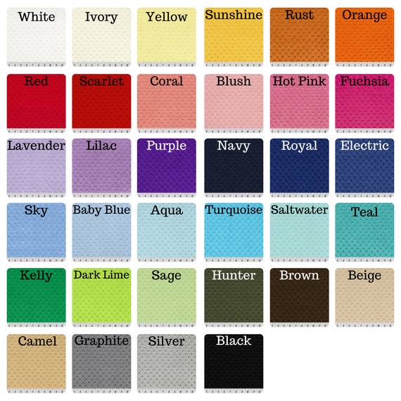 Minky Dimple Dot Crib Sheet Minky Sheet Choice of Colors | Etsy