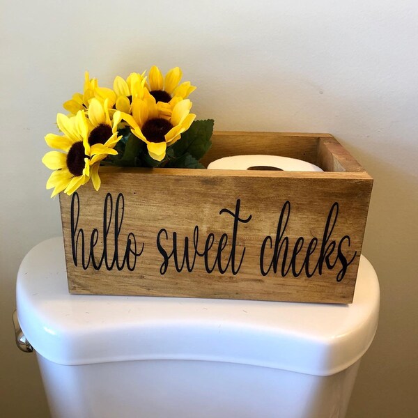 Sweet Cheeks Toilet Paper Holder Etsy