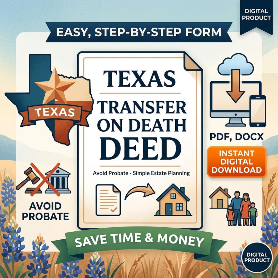 Todd Form.pdf Texas Transfer on Death Deed Template | Editable TODD Form to Avoid ...