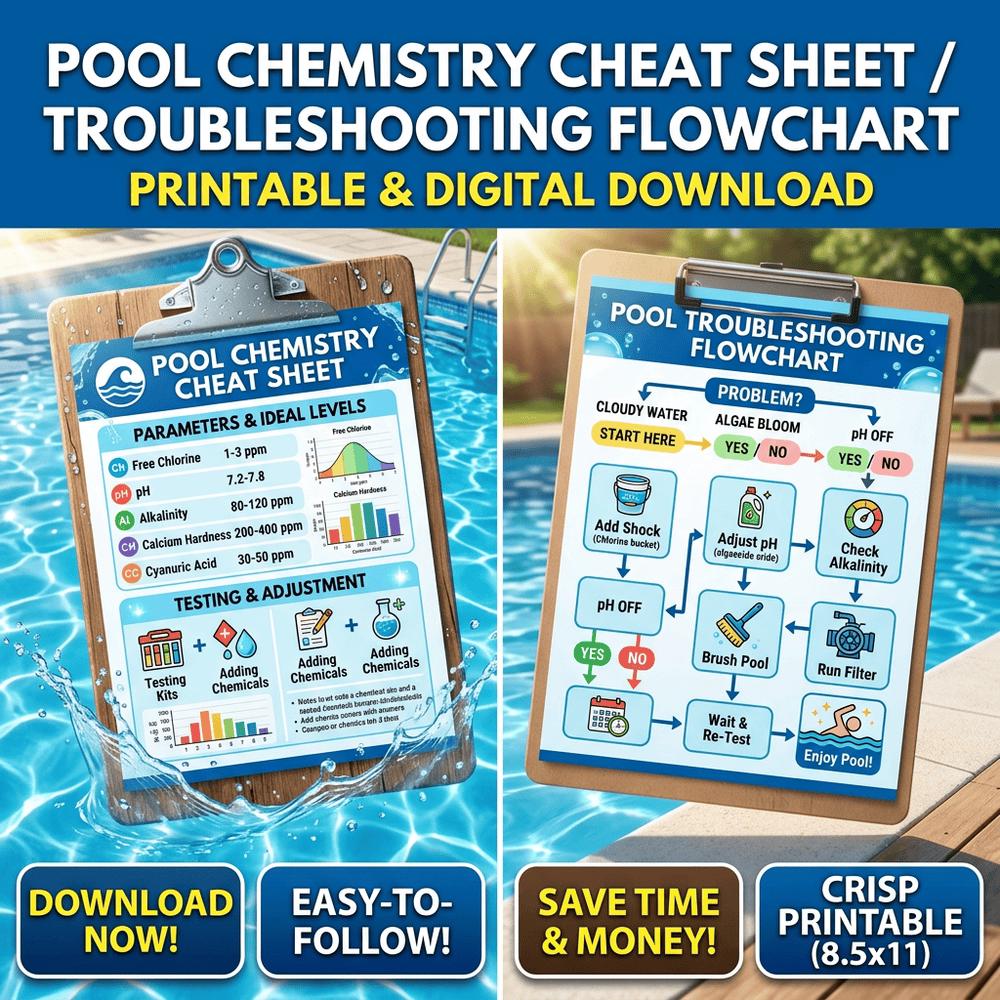 Pool Chemical Guide.pdf Pool Chemistry Cheat Sheet PDF | Printable Pool Maintenance ...