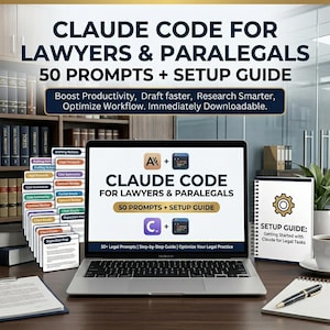 Claude Code för automatisering av juridiska dokument | 50 uppmaningar + installationsguide för advokater, biträdande jurister och dokumentförberedare | AI-verktyg
