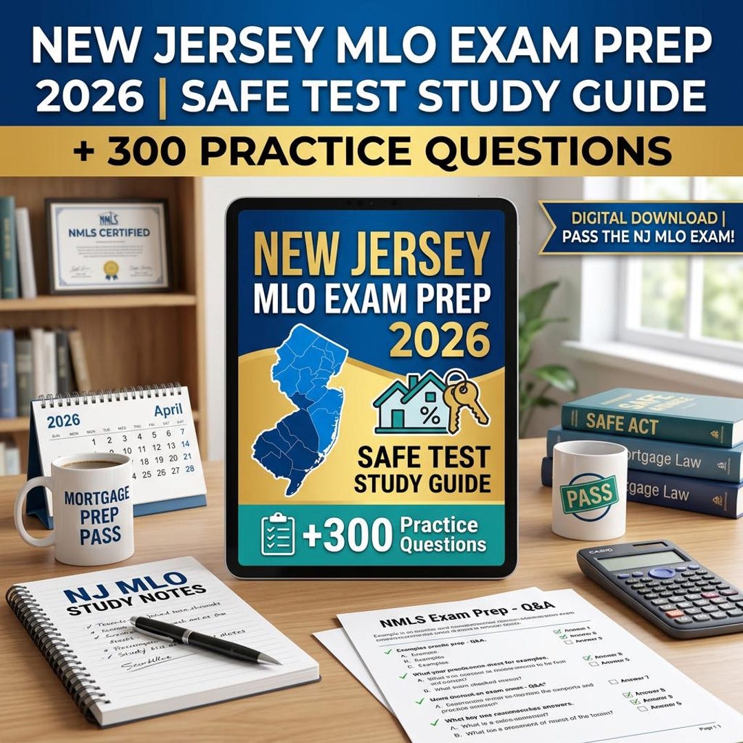 Njml Questions New Jersey MLO Exam Prep 2026 | SAFE Test Study Guide + 300 Practice ...