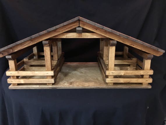 Wood Stable Four Stalls Barn Signs Gift Ideas Primitive Etsy