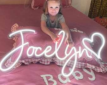 Custom Kids Name Neon Sign For Wall Decor, Neon Signs, Gift for her, LED Neon Light Signs,Kids Room Decor, Home Decor, Personalised Gifts