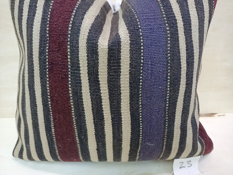 Nomadic Pillow 20\u00d720 inches Decorative Handmade Pillow Cushion Cover Handwoven Kilim Aztec Pillow Rustic Pillow Homedecor Bohemian 023