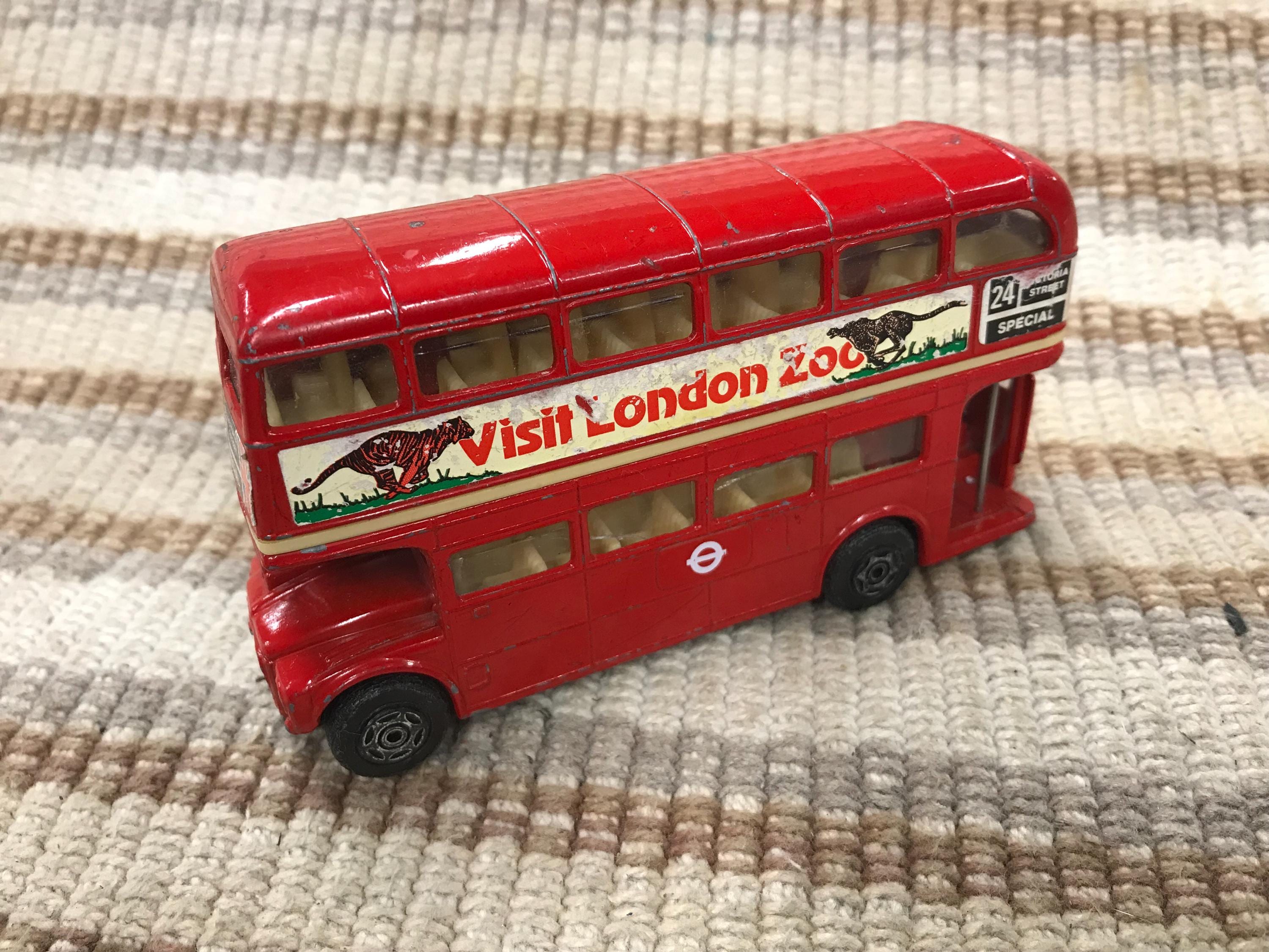 Vintage London Bus Toy - Etsy