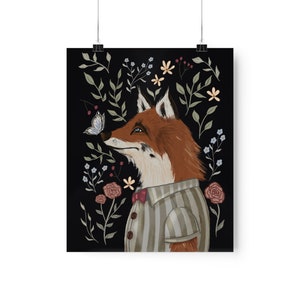 The Oskar | Woodland Fox Fairytale Animal Portrait Art