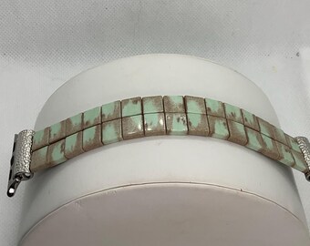 Light Green Customizable Beaded Apple Watch Band