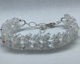 Crystal Crescent Bracelet