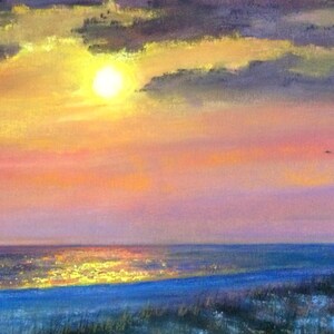 Beach Sunset With Birds