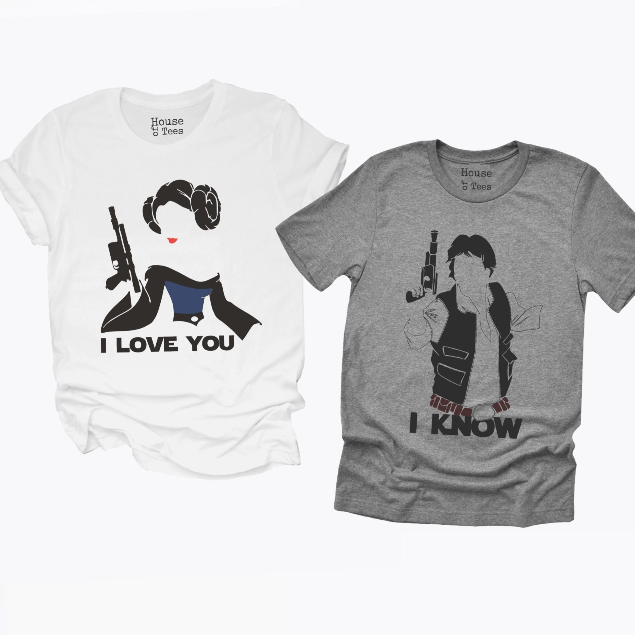 I love you, I know, princes Leia, hon solo, couples gift, mr & Mrs, h…