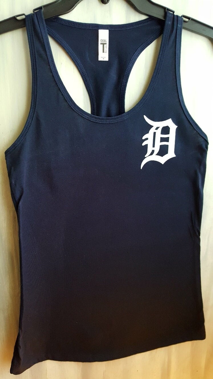 47 MLB Detroit Tigers Pinstriped Grafton Sleeveless T-Shirt White