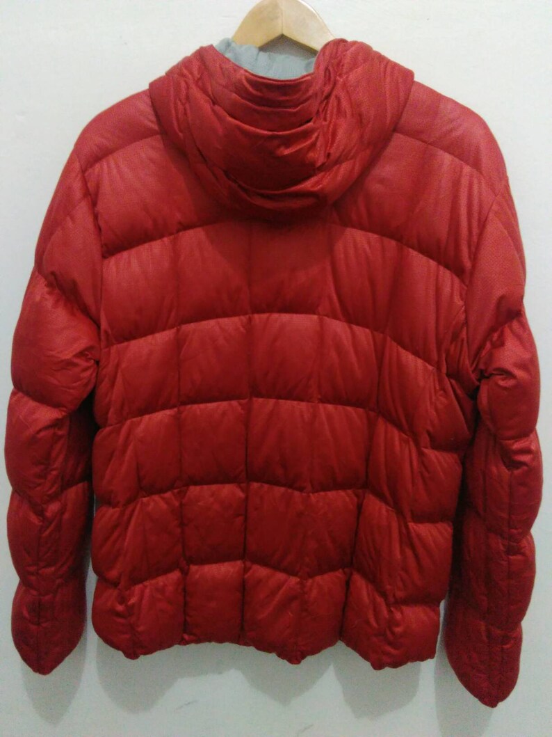 Lacoste down puffer jacket coat hooded men red quilted soft Etsy