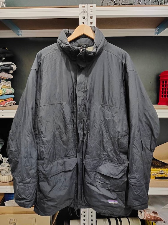 Patagonia parka jacket men XL black vintage patago