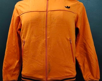 orange adidas jacket mens