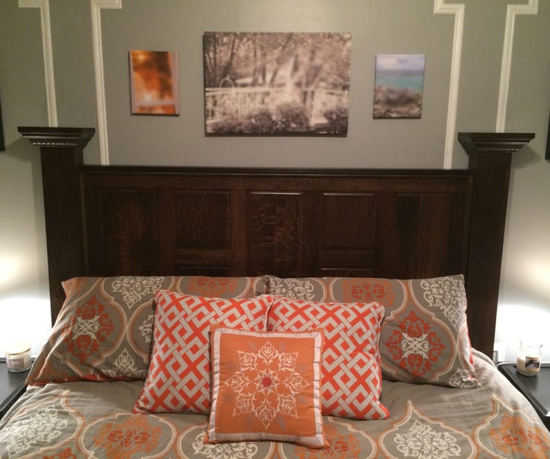 Salvaged Door Custom Wood Headboard