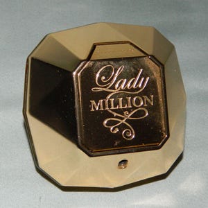 Vtg Lady Million by Paco Rabanne eau de parfum EDP spray, 1.7 fl oz / 50 mL