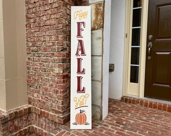 Fall Porch Sign, Happy Fall Y'all, Fall decor