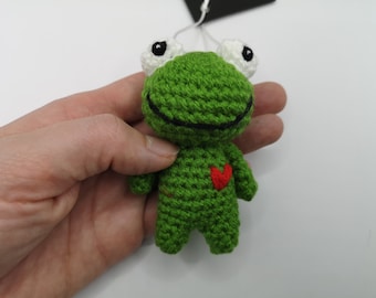 gehäkelter Frosch als Anhänger (Chibitierchen)