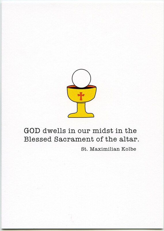 Dieu Demeure Carte De Premiere Communion Saint Citations Etsy France