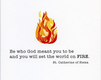 St Catherine of Siena Quote Printable- Catholic Saint Quotes Print- Be ...