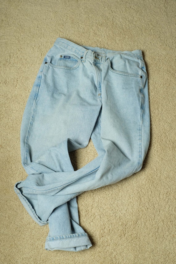 pale blue jeans