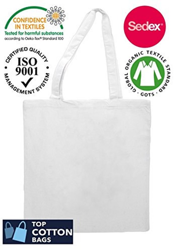 TBF Wholesale Blank Sublimation 100% Polyester Canvas Tote Bags White 15 by  16 