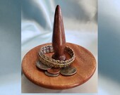 African Sapele and Black Walnut Ring and Trinket Dish