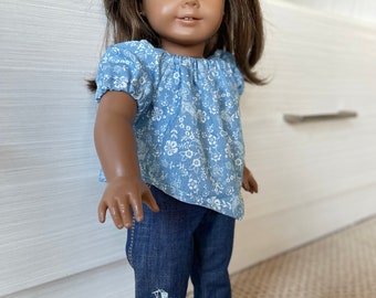 18 INCH DOLL CLOTING Jean and Top